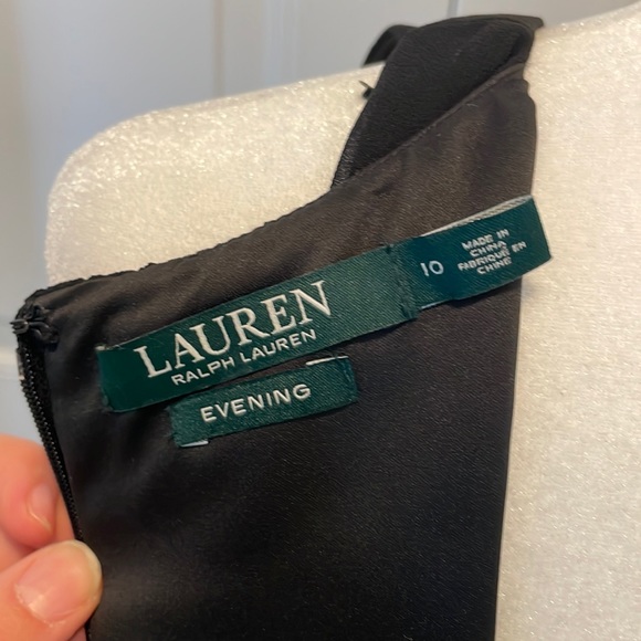 Lauren Ralph Lauren Black Evening Gown (Size 10) - Picture 9 of 10